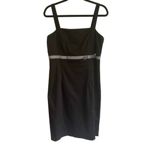 Vtg Clues Collection Black Y2K Mini Dress